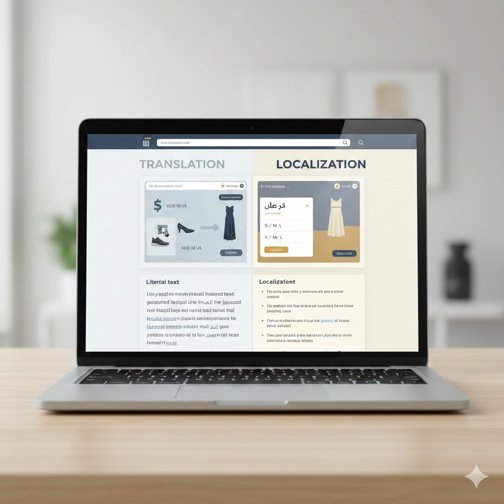 لماذا تفشل المواقع المترجمة في تحقيق المبيعات؟ السر هو التوطين