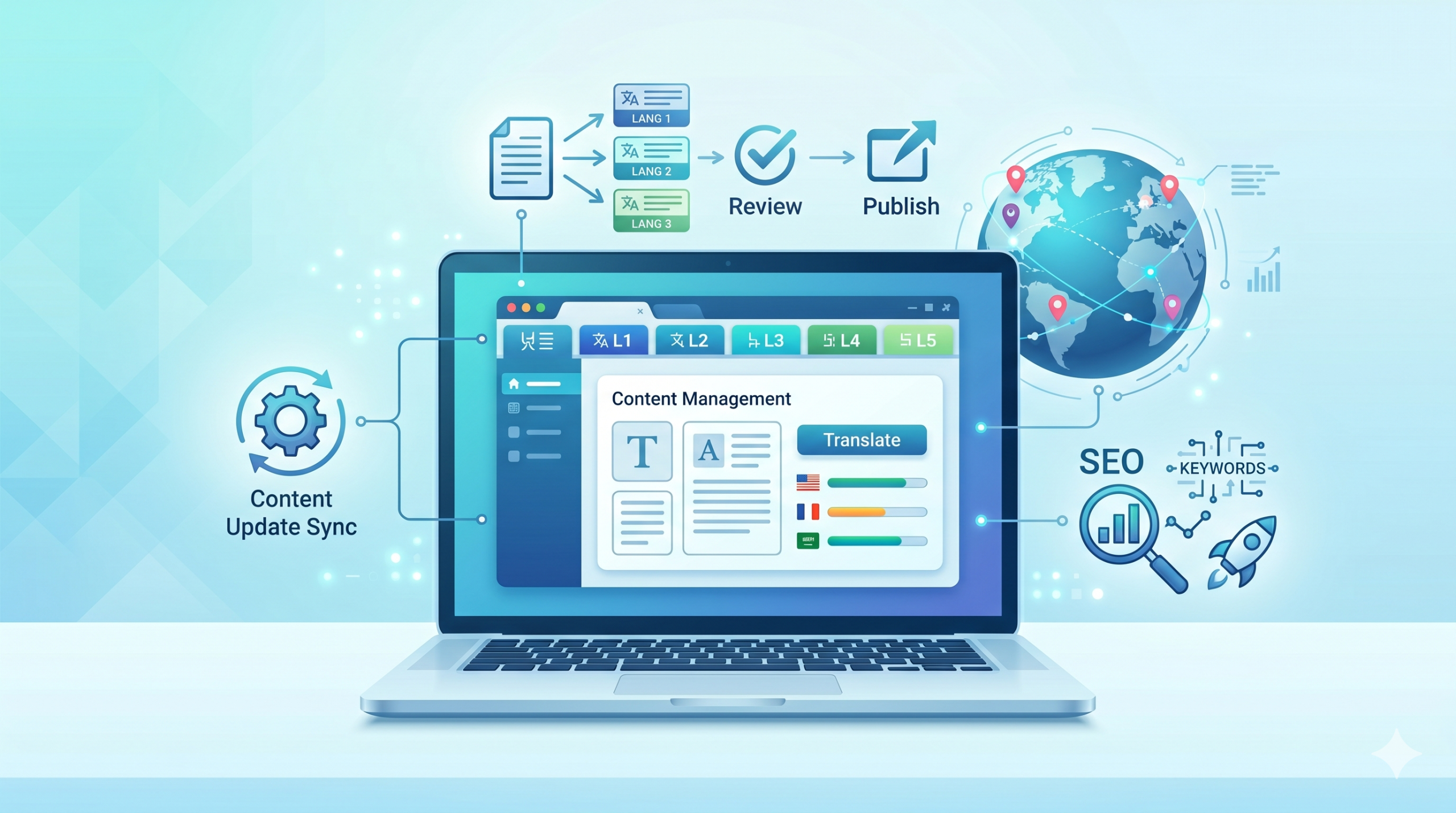 تحسين SEO للمواقع متعددة اللغات