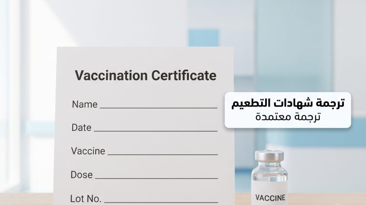 ترجمة شهادات التطعيم